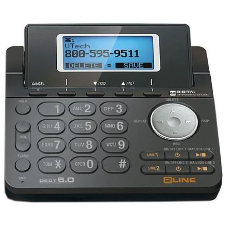 Telefone-sem-Fio-Expansivel-de-2-linhas-com-2-Aparelhos-foto-2