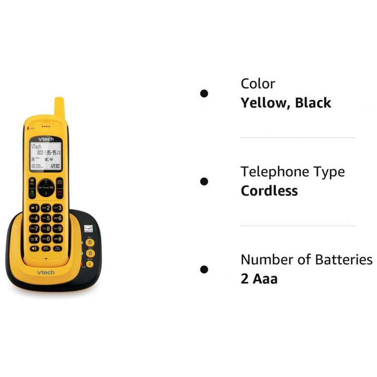 Telefone-sem-Fio-com-Bluetooth-a-Prova-dAgua-VTech-DS6161w-foto-4