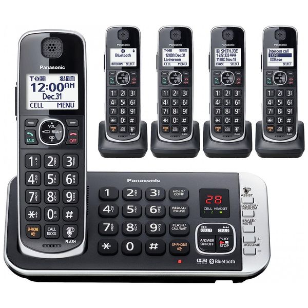 Sistema-de-Telefone-sem-Fio-Link2Cell-Bluetooth-DECT-6.0-com-foto-0