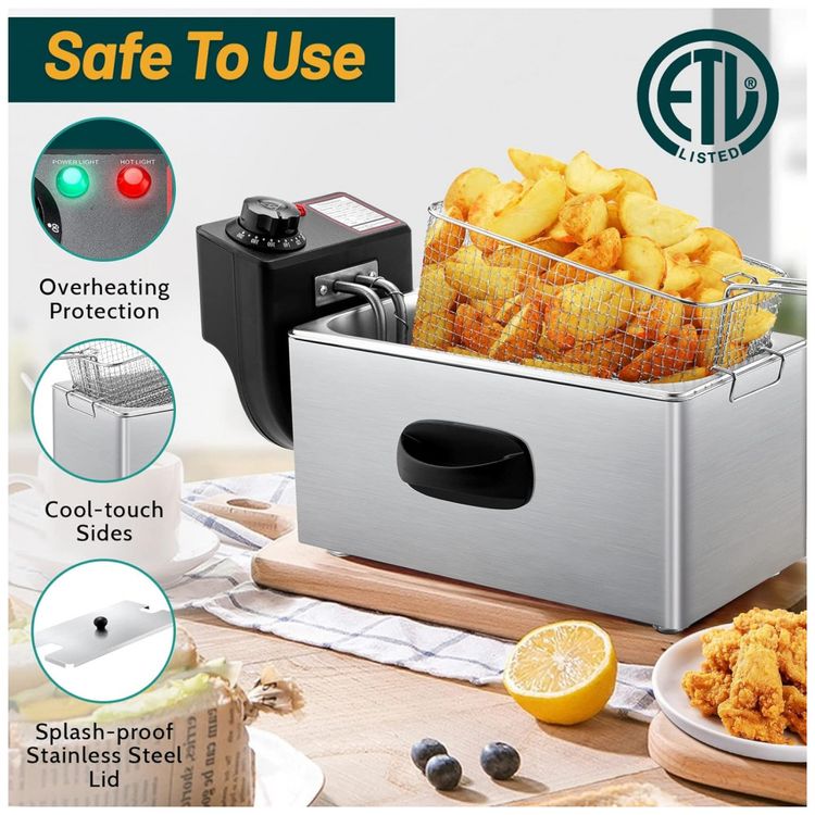 Fritadeira-Eletrica-4L-em-Aco-Inoxidavel-1650W-110V-foto-2