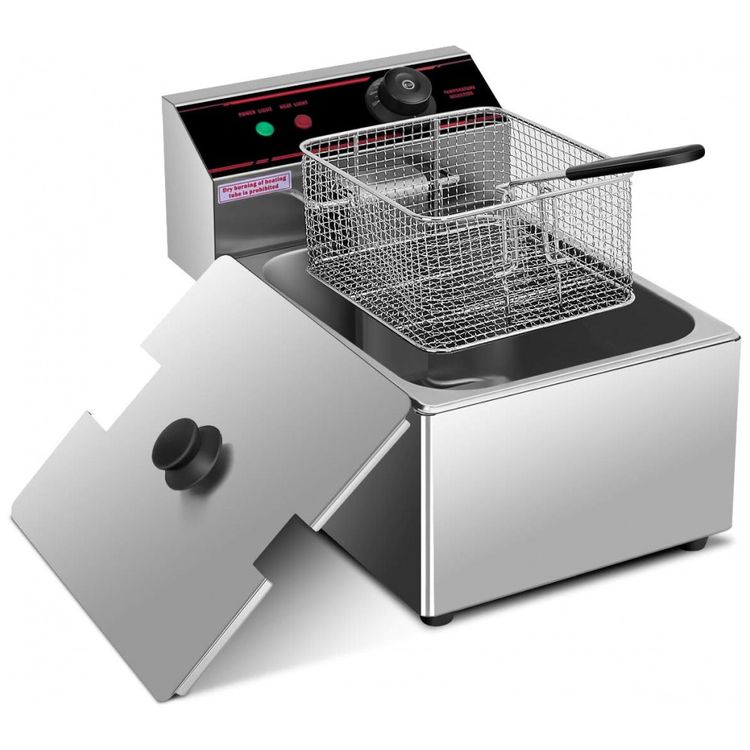 Fritadeira-Eletrica-Profissional-5.5L-em-Aco-Inoxidavel-foto-1