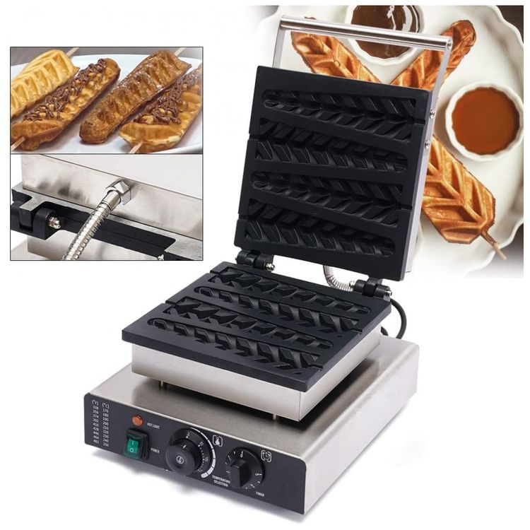 Maquina-de-Waffle-Profissional-em-Aco-Inoxidavel-110V-foto-1
