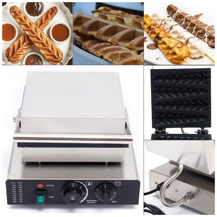 Maquina-de-Waffle-Profissional-em-Aco-Inoxidavel-110V-foto-3
