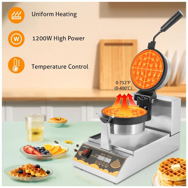 Maquina-de-Waffle-Profissional-em-Aco-Inoxidavel-com-Painel-foto-2