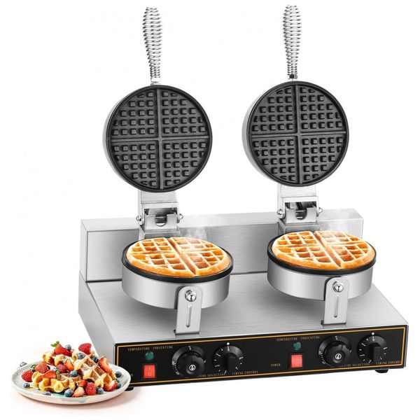 Maquina-de-Waffle-Profissional-em-Aco-Inoxidavel-2400W-foto-0