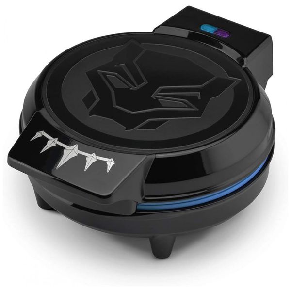 Maquina-de-Waffle-760W-110V-Marvel-Pantera-Negra-Preta-foto-0