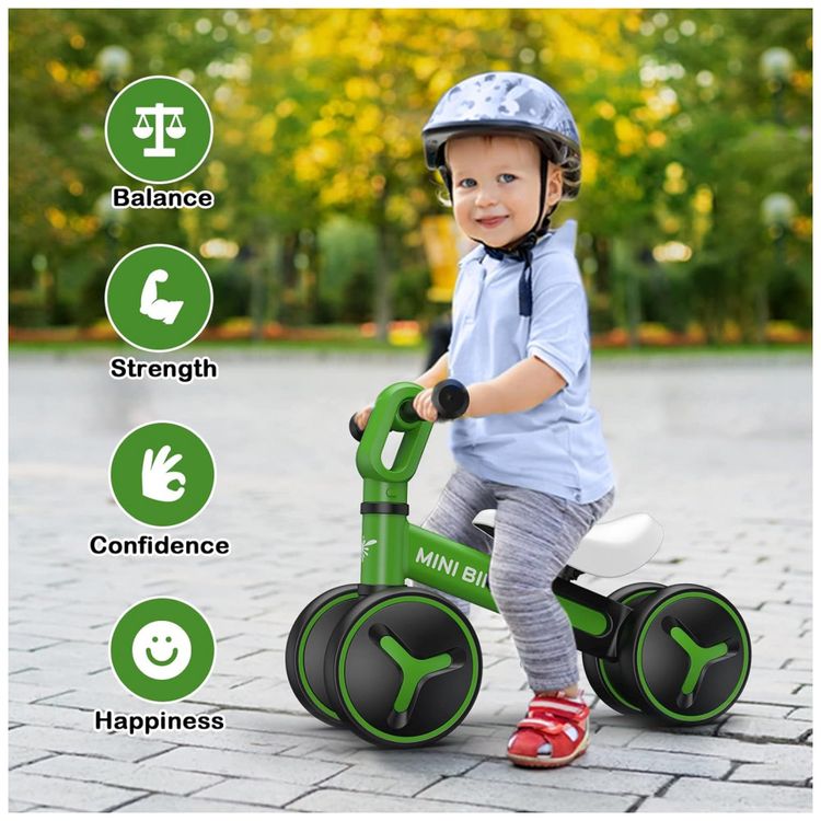Bicicleta-sem-Pedal-com-4-Rodas-para-Criancas-de-1-a-3-Anos-foto-1