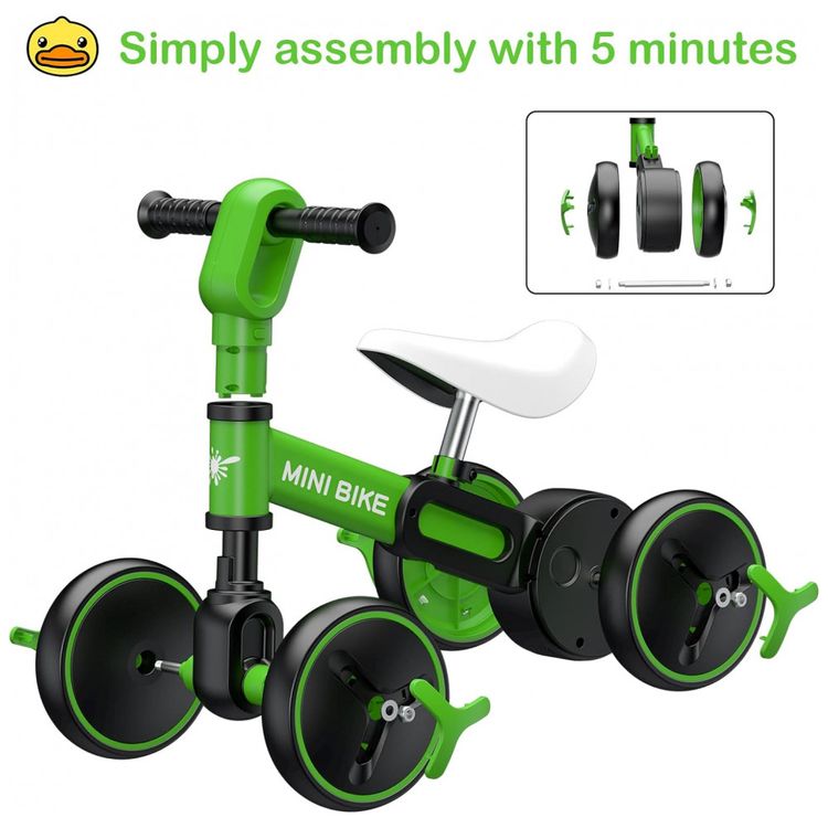 Bicicleta-sem-Pedal-com-4-Rodas-para-Criancas-de-1-a-3-Anos-foto-3