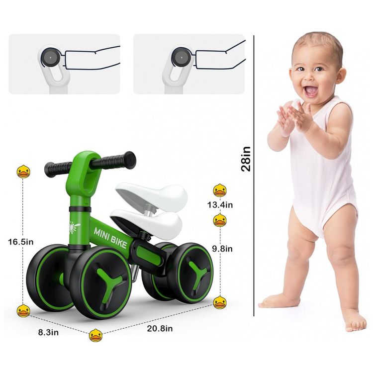 Bicicleta-sem-Pedal-com-4-Rodas-para-Criancas-de-1-a-3-Anos-foto-5