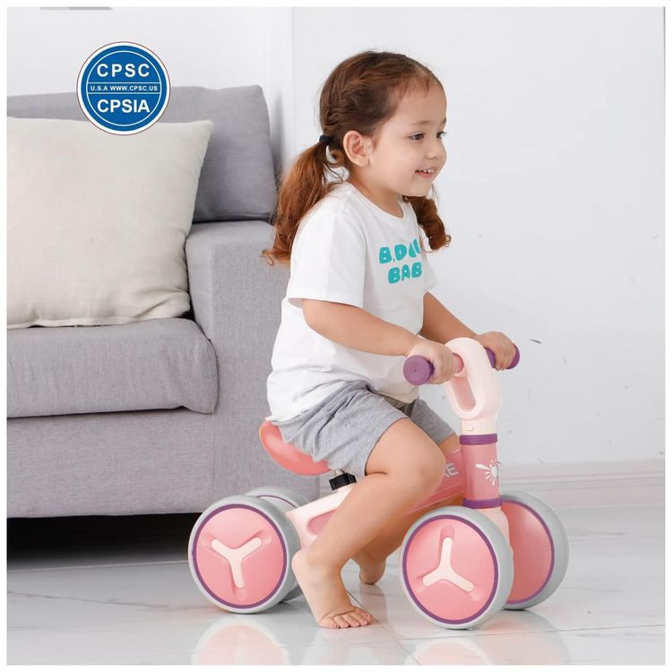 Bicicleta-sem-Pedal-com-4-Rodas-para-Criancas-de-1-a-3-Anos-foto-4