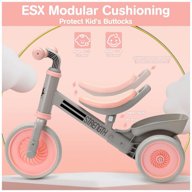 Bicicleta-sem-Pedal-com-4-Rodas-para-Criancas-de-2-a-4-Anos-foto-1
