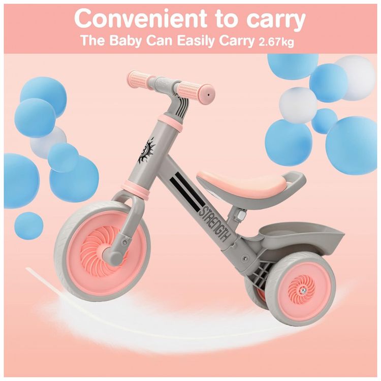 Bicicleta-sem-Pedal-com-4-Rodas-para-Criancas-de-2-a-4-Anos-foto-4