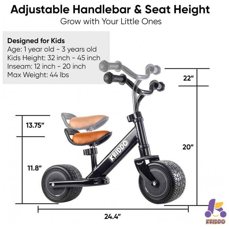 Bicicleta-sem-Pedal-para-Criancas-de-1-a-3-Anos-KRIDDO-foto-5