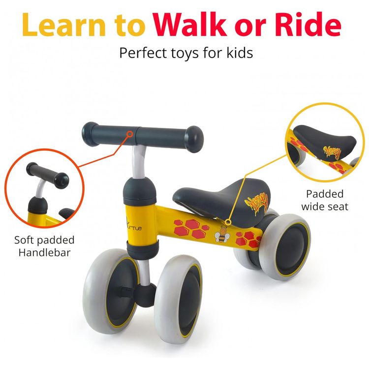 Bicicleta-sem-Pedal-com-4-Rodas-para-Criancas-de-10-a-24-foto-1