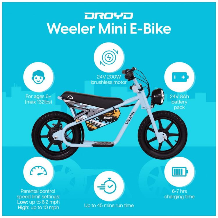 Bicicleta-Eletrica-Sem-Pedal-para-Criancas-de-6-a-11-Anos-foto-1