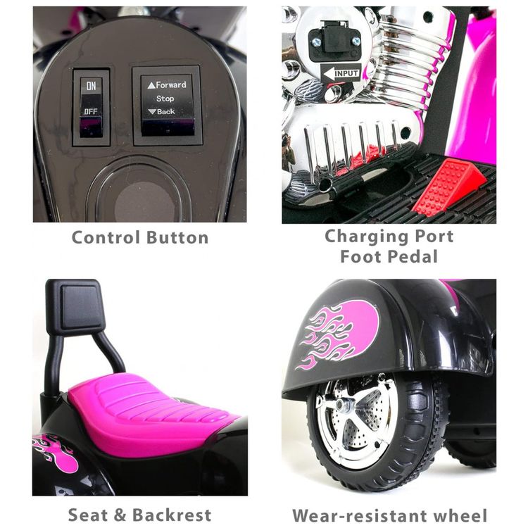 Moto-Eletrica-Infantil-a-Bateria-6V-com-Sons-e-Luzes-Idade-foto-3