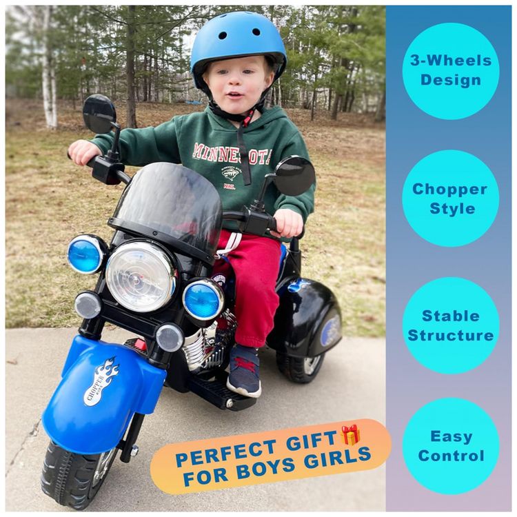 Moto-Eletrica-Infantil-a-Bateria-6V-com-Sons-e-Luzes-Idade-foto-1