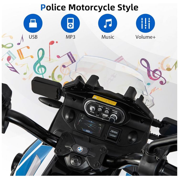 Moto-Eletrica-Infantil-BMW-a-Bateria-12V-com-Sons-e-Luzes-foto-4