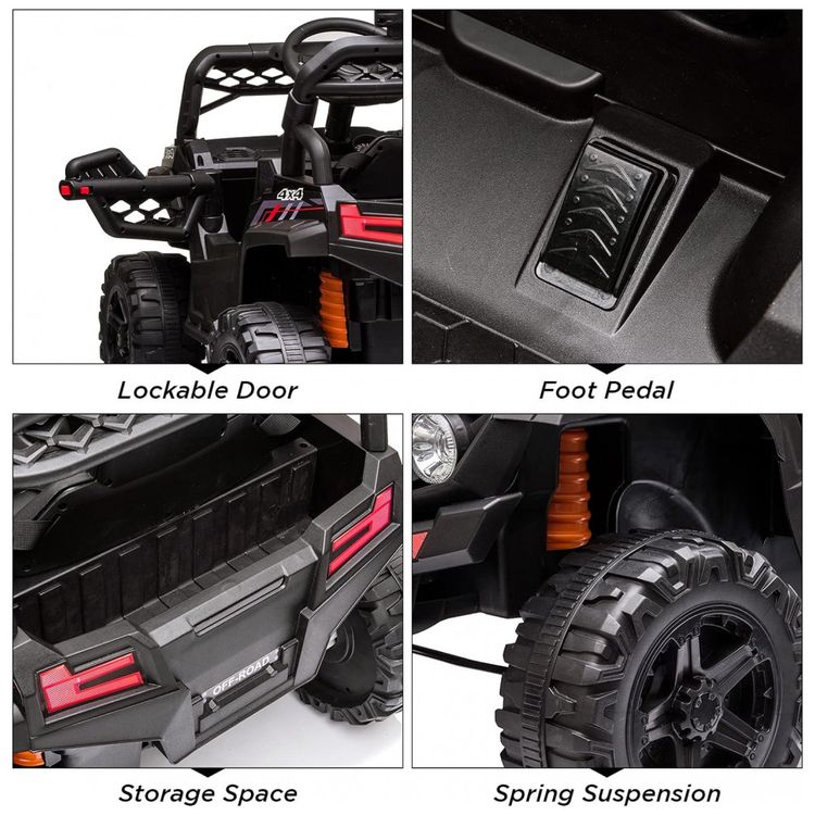Carro-Eletrico-Infantil-1-Assento-com-Suspencao-Luzes-LED-foto-3