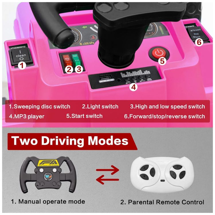 Caminhao-Eletrico-Infantil-1-Assento-com-Luz-LED-Musicas-foto-3
