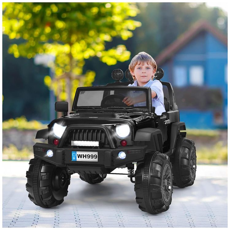 Carro-Eletrico-Infantil-2-Assentos-com-Suspensao-Mola-MP3-foto-1