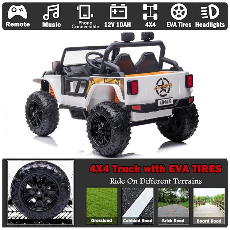 Carro-Eletrico-Infantil-2-Assentos-com-Controle-Remoto-e-foto-4