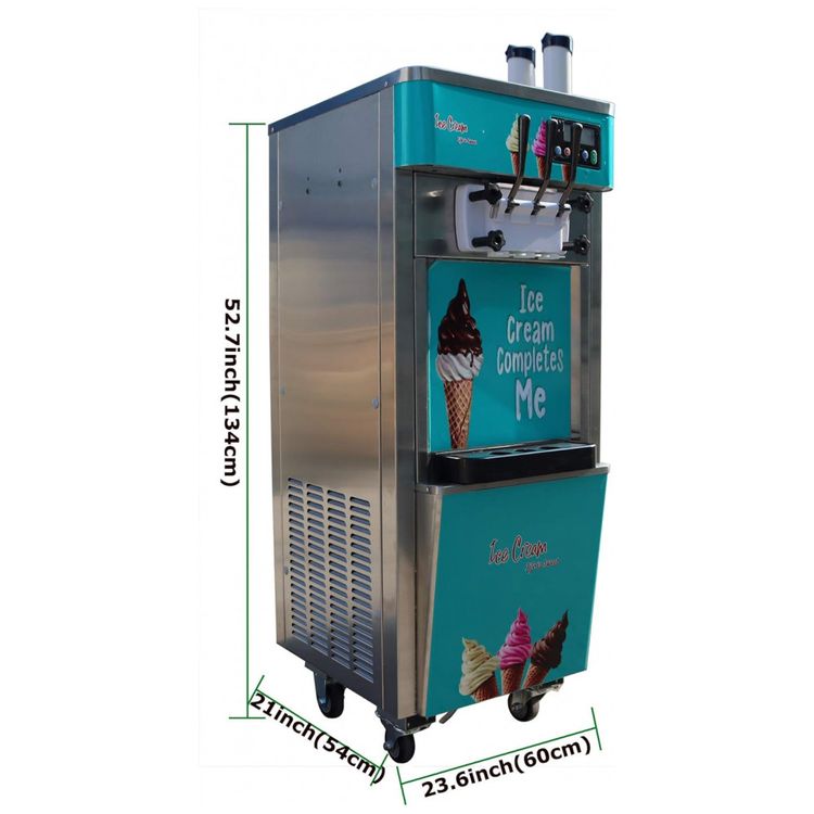 Maquina-de-Sorvete-Profissional-em-Aco-Inoxidavel-30L-por-foto-1