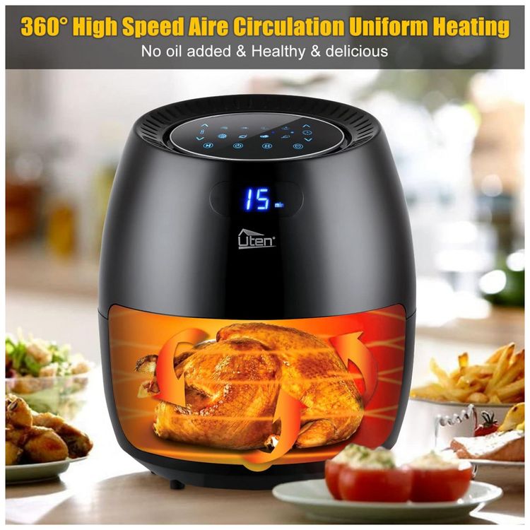 Fritadeira-Eletrica-AirFryer-55L-com-Temperatura-Ajustavel-foto-2