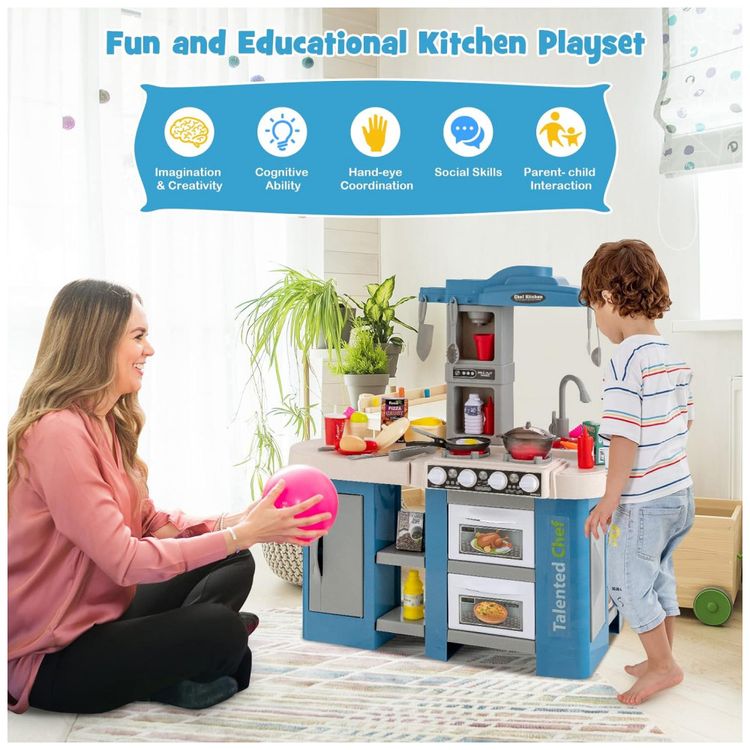 Cozinha-de-Brinquedo-Realista-com-67-Pecas-para-Criancas-de-foto-1