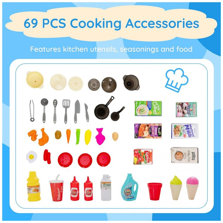 Cozinha-de-Brinquedo-Realista-com-69-Pecas-para-Criancas-de-foto-3