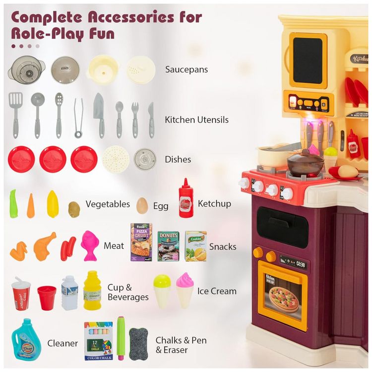Cozinha-de-Brinquedo-Realista-com-67-Pecas-para-Criancas-de-foto-2