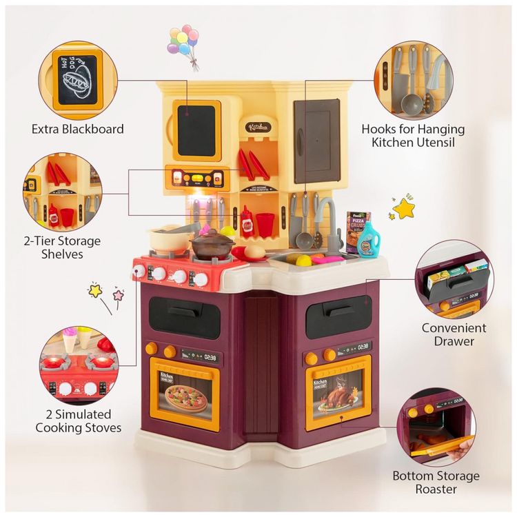 Cozinha-de-Brinquedo-Realista-com-67-Pecas-para-Criancas-de-foto-5