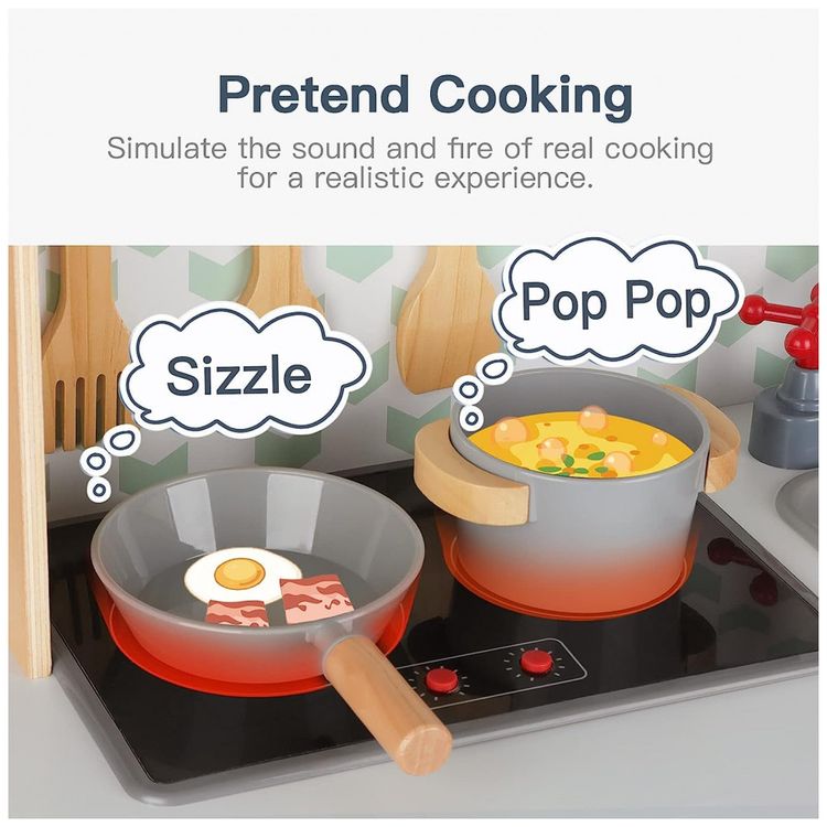 Cozinha-de-Brinquedo-Realista-com-Luzes-e-Sons-em-Madeira-foto-3