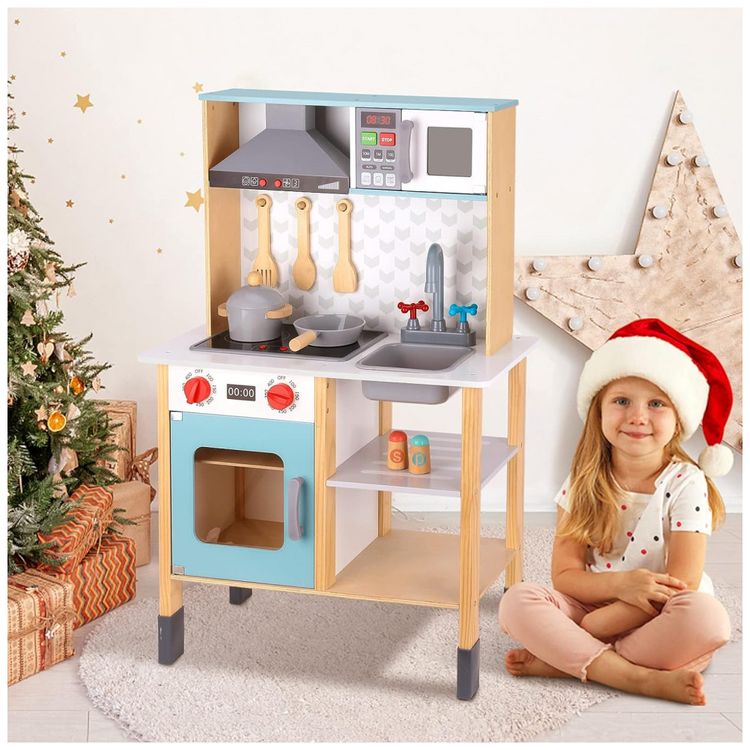 Cozinha-de-Brinquedo-Realista-com-Luzes-e-Sons-em-Madeira-foto-5