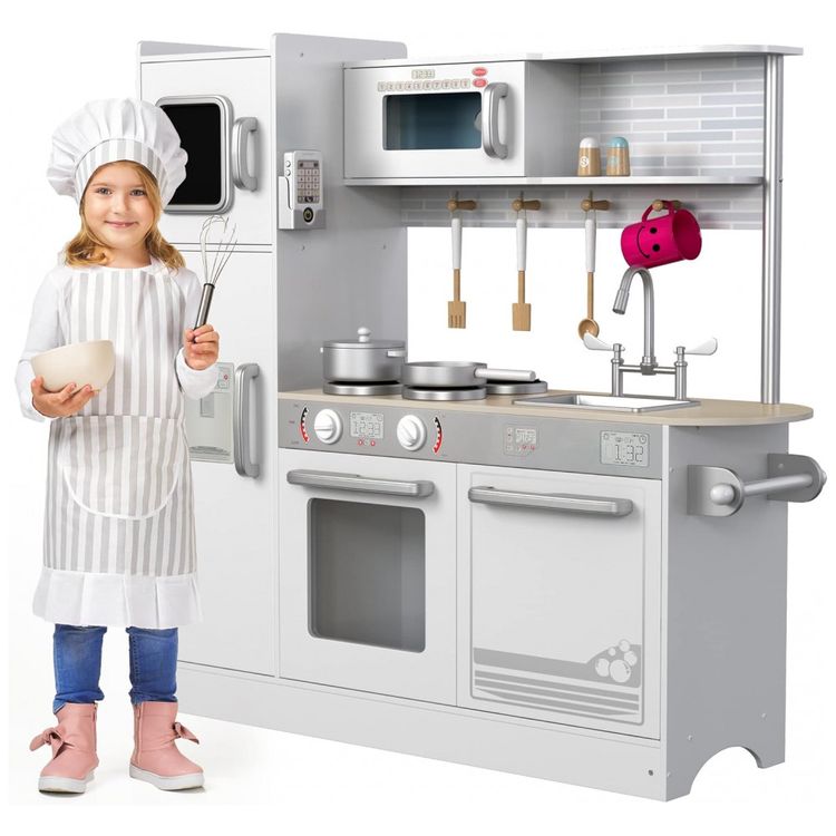 Cozinha-de-Brinquedo-Realista-com-Telefone-em-Madeira-para-foto-0