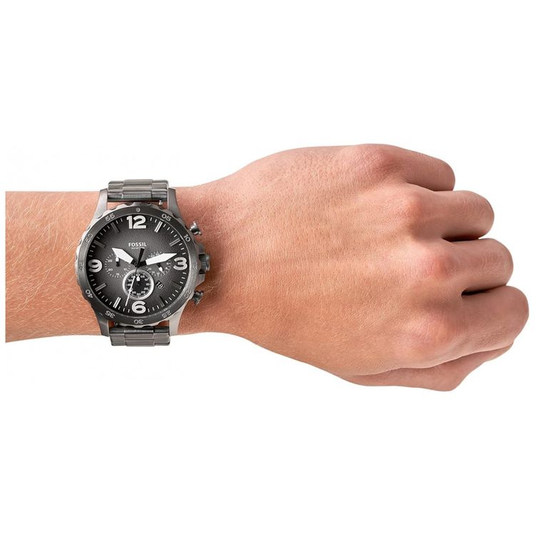 Relogio-Masculino-Analogico-de-Quartzo-com-Pulseira-de-Aco-foto-3