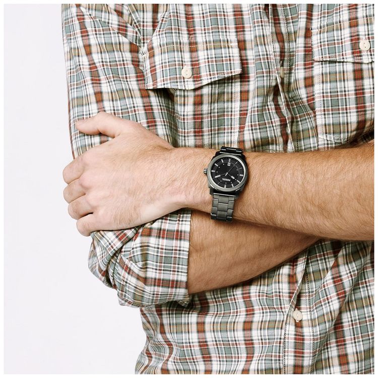 Relogio-Masculino-Analogico-de-Quartzo-com-Pulseira-de-Aco-foto-5