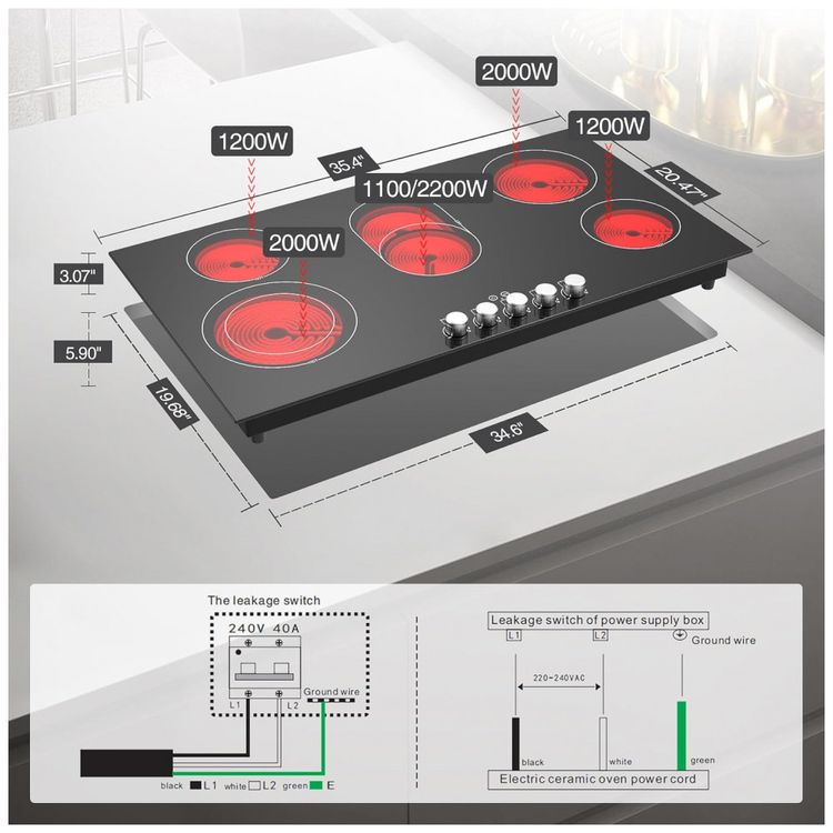 Cooktop-Eletrico-de-Embutir-por-Inducao-com-5-Queimadores-foto-5