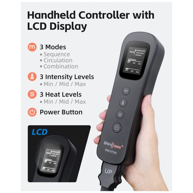 Massageador-Eletrico-de-Compressao-para-Pernas-e-Pes-3-Modos-foto-4