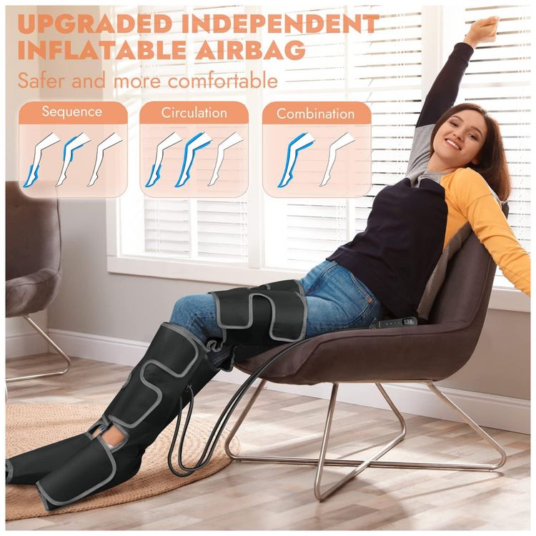 Massageador-Eletrico-de-Compressao-para-Pernas-e-Pes-3-Modos-foto-1