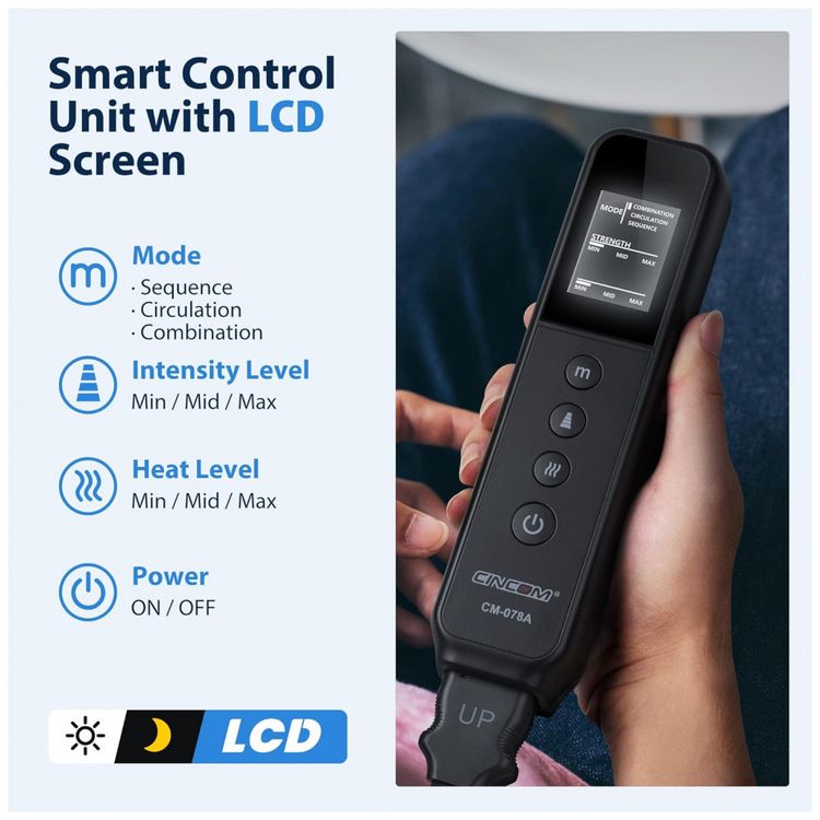 Massageador-Eletrico-de-Compressao-para-Pernas-e-Pes-com-foto-4