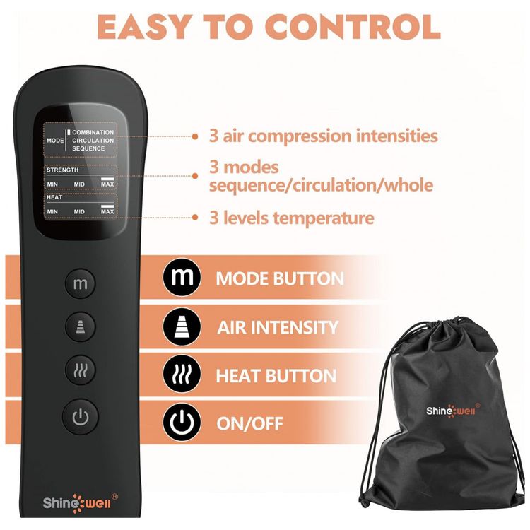 Massageador-Eletrico-de-Compressao-para-Pernas-e-Pes-3-Modos-foto-4