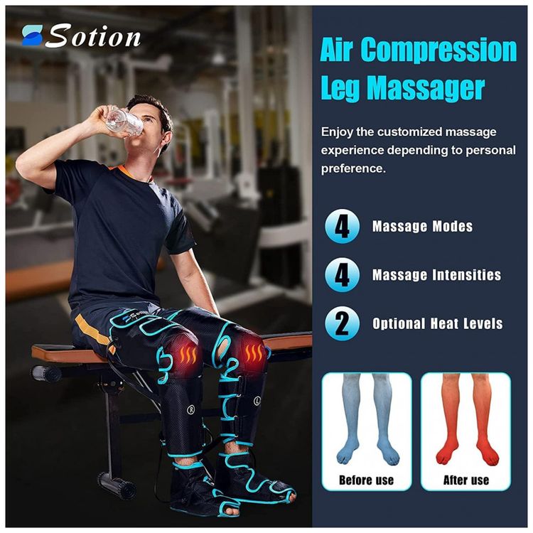Massageador-Eletrico-de-Compressao-para-Pernas-e-Pes-4-Modos-foto-2