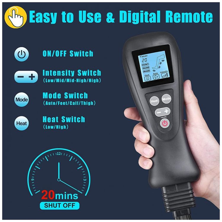 Massageador-Eletrico-de-Compressao-para-Pernas-e-Pes-4-Modos-foto-4
