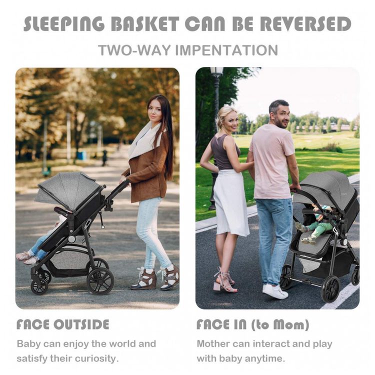 Carrinho-de-Bebe-2-em-1-com-Suspensao-e-Porta-Copos-Baby-foto-1