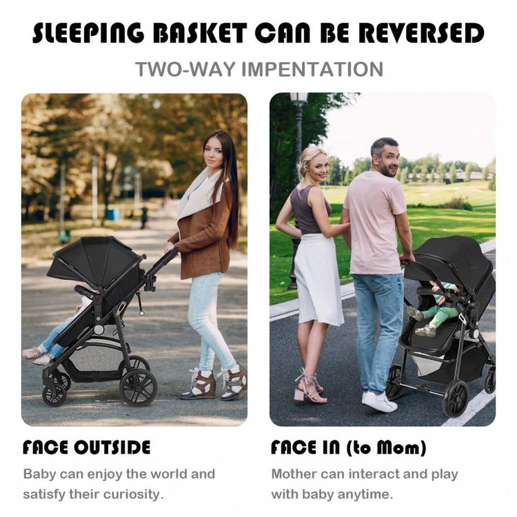Carrinho-de-Bebe-2-em-1-com-Suspensao-e-Porta-Copos-Baby-foto-1