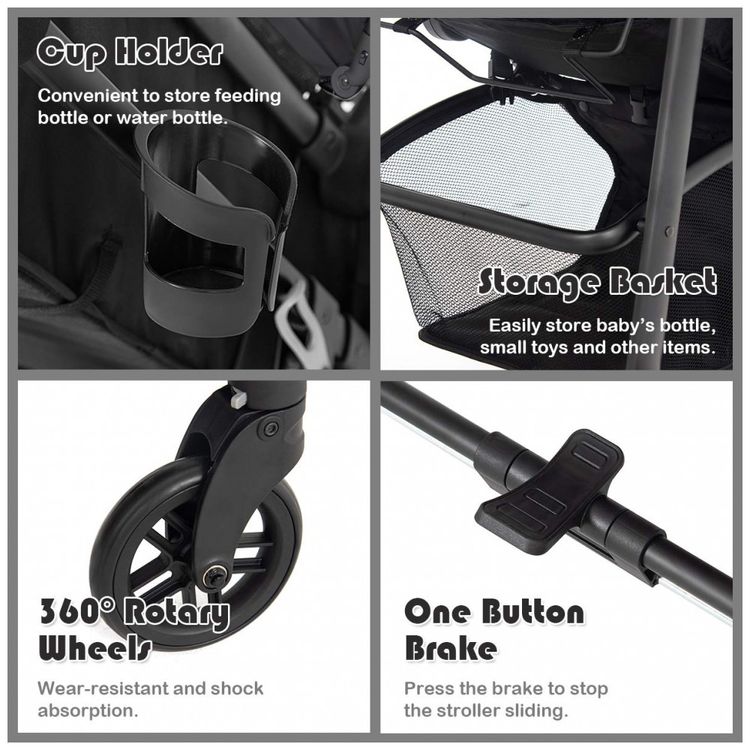 Carrinho-de-Bebe-2-em-1-com-Suspensao-e-Porta-Copos-Baby-foto-3