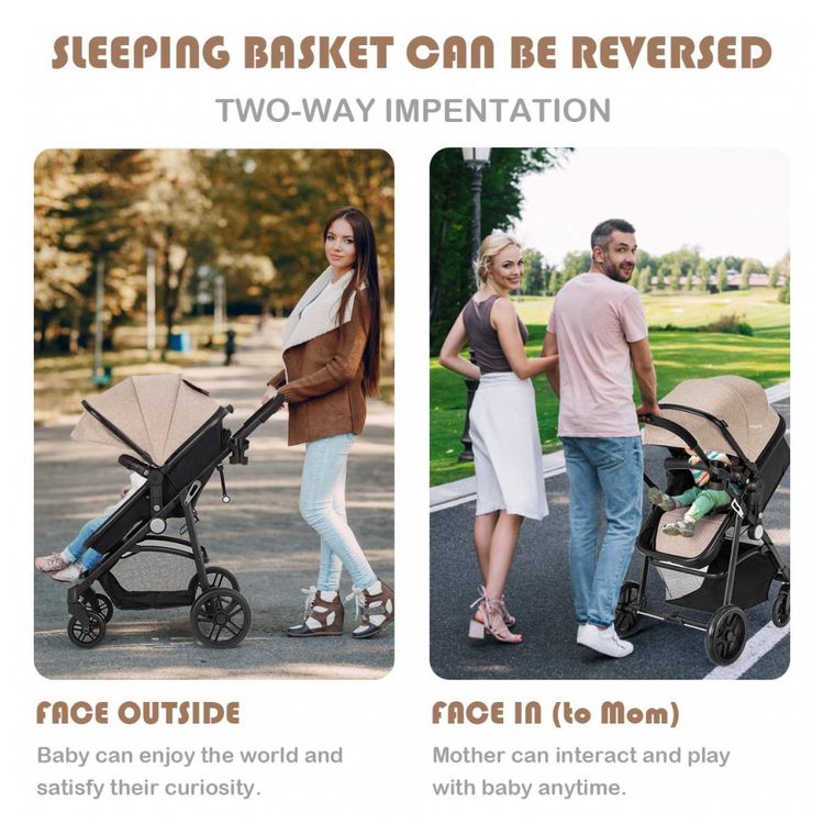 Carrinho-de-Bebe-2-em-1-com-Suspensao-e-Porta-Copos-Baby-foto-1