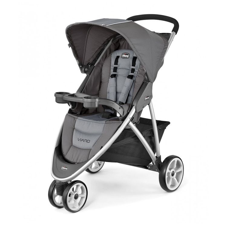 Carrinho-de-Bebe-com-Assento-Reclinavel-Chicco-Viaro-Cinza-foto-0