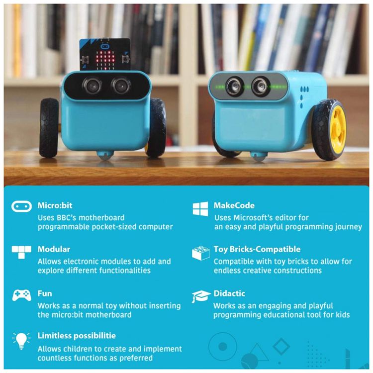 Carro-Robo-Inteligente-Educativo-com-2-Modos-ELECFREAKS-foto-2